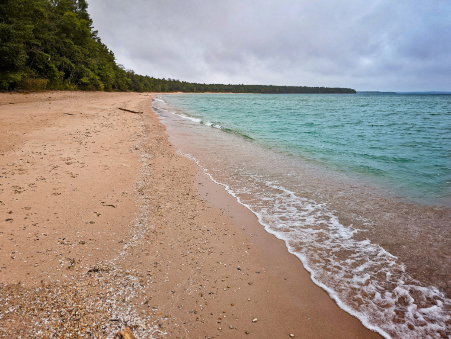 Beach at Newport State Park on Lake Michigan Door County Wisconsin 1