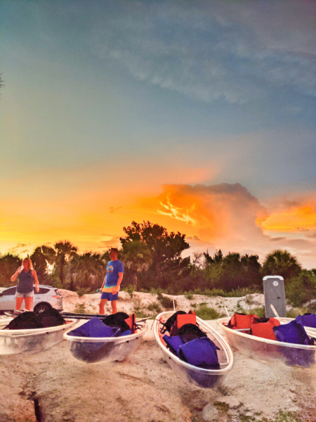 Bioluminescent Kayaking Clear Kayaks with Get Up And Go Kayaking Merritt Island NWR Titusville Florida 2020 2