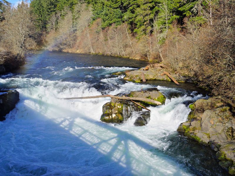 Bowl Rapids on White Salmon River in Southwest Washington