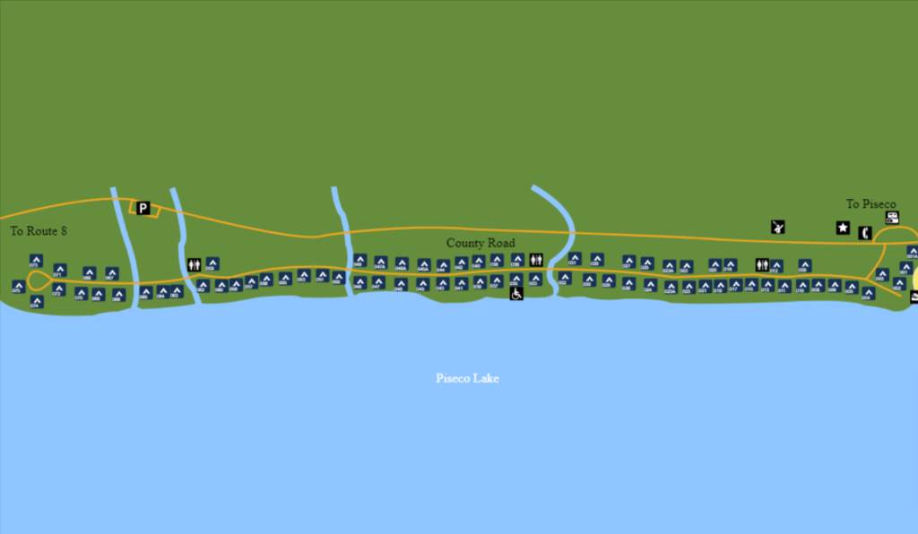 Little Sand Point Lake Campground Map