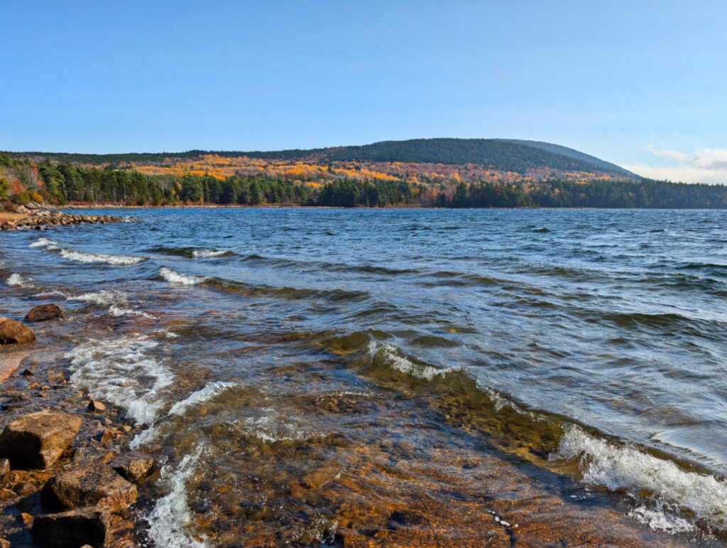 Fall Colors on Eagle Lake in Acadia National Park Maine 3