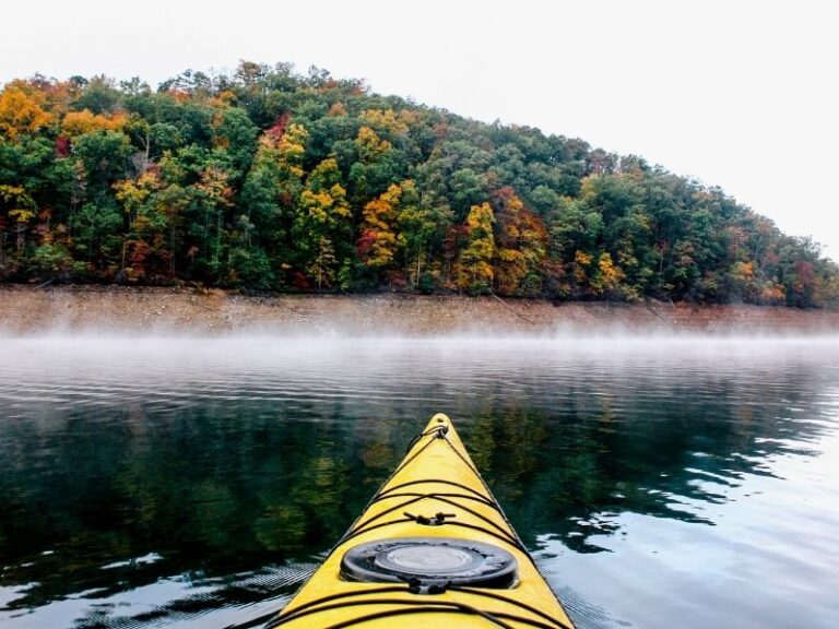 Fall Kayaking on Fontana Lake Ashville NC 2