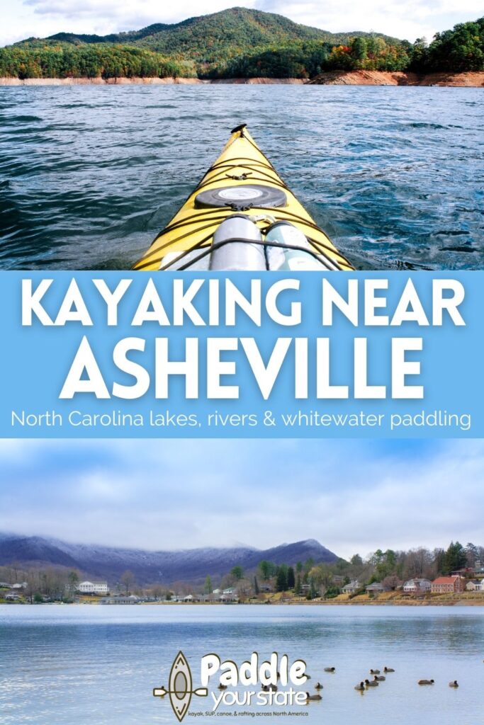 There are lots of spots for kayaking near Asheville, North Caroline. Being such an active city, you'll find it easy to get out on the lakes and rivers of Western NC.