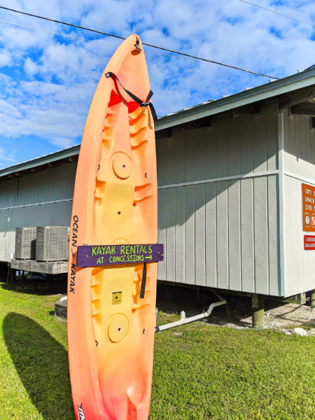 Kayak Rental Sign at Bahia Honda State Park Big Pine Key Florida Keys 2020 1