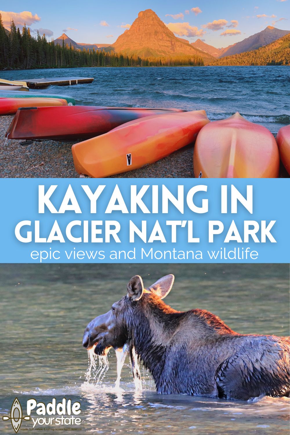 Kayaking in Glacier National Park is a completely different way to experience this amazing Montana destination. We've picked the best places to kayak and also rental options for exploring Glacier NP on the water.