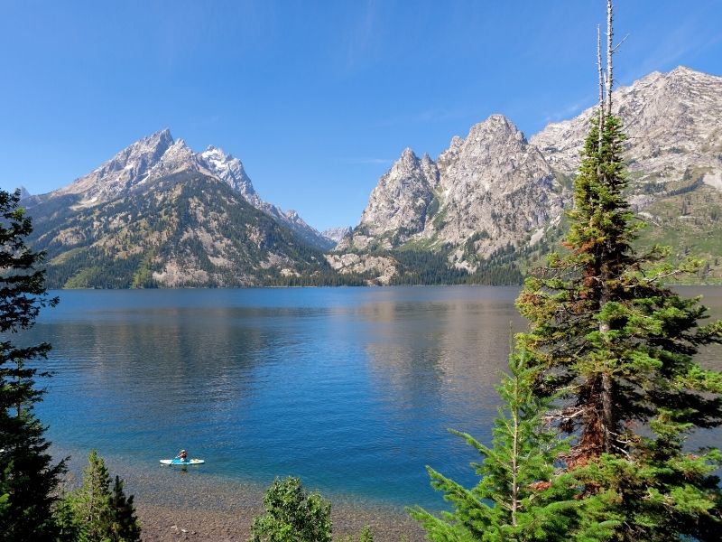 Kayaking on Jenny Lake in Grand Teton National Park (1)