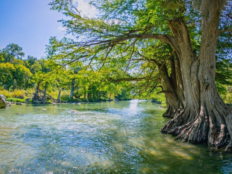 Kayaking on the Guadalupe River in Texas