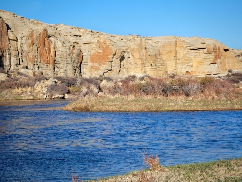 Kayaking on the North Platte River in Central Wyoming