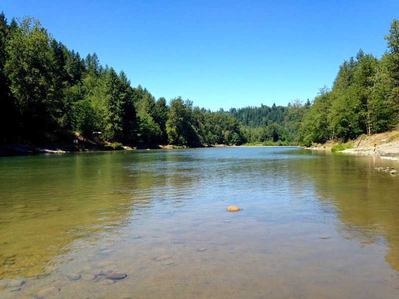 Kayaking the Sandy River east of Portland Oregon