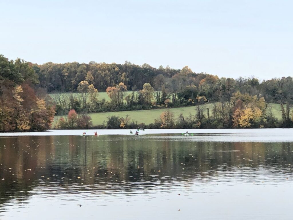 Kayaking with Fall Colors in Pennsylvania