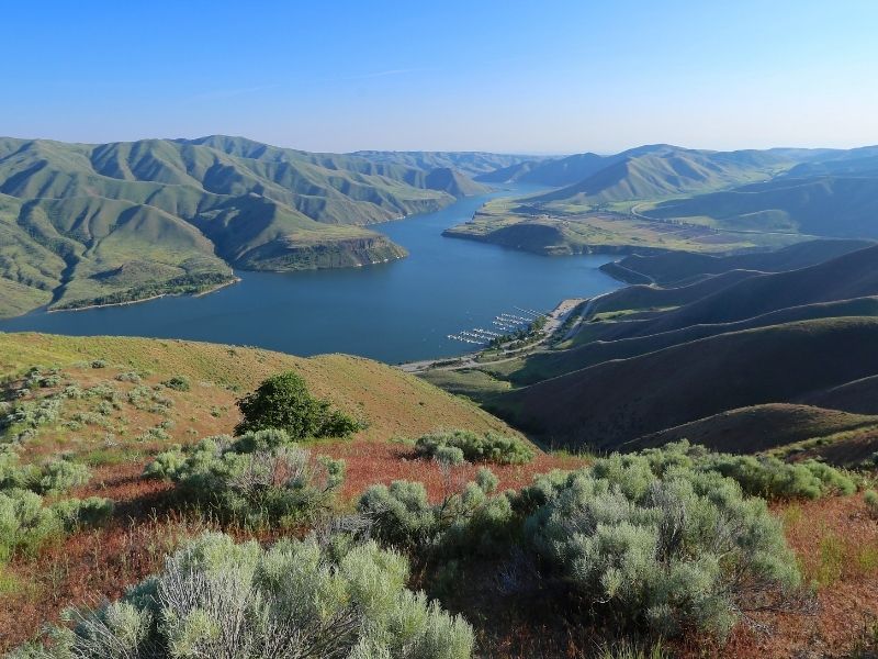 Lucky Peak State Park Reservoir Idaho