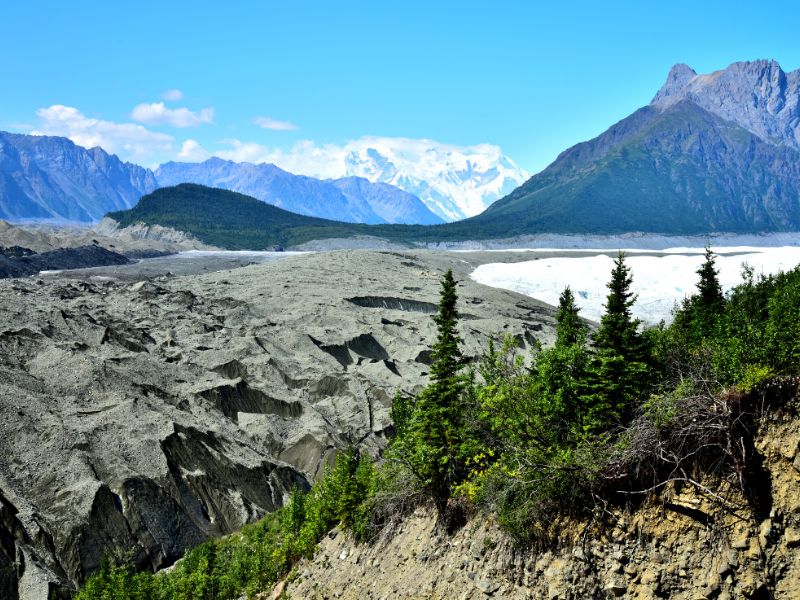 Mount Blackburn in Wrangle-St Elias National Park Alaska