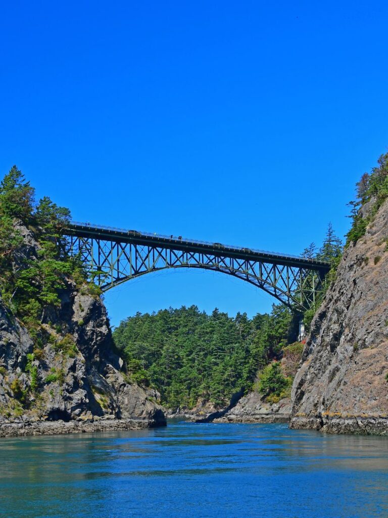 View from Kayaking at Deception Pass State Park - DO NOT PADDLE UNDER BRIDGE