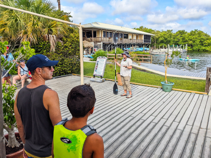 Orientation at Tarpon Bay Explorers Ding Darling Wildlife Refuge Sanibel Island Fort Myers Florida 1