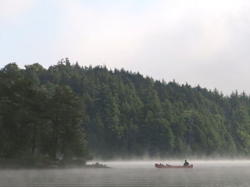 Paddle Camping at Lower Saranac Lake in the Adirondacks