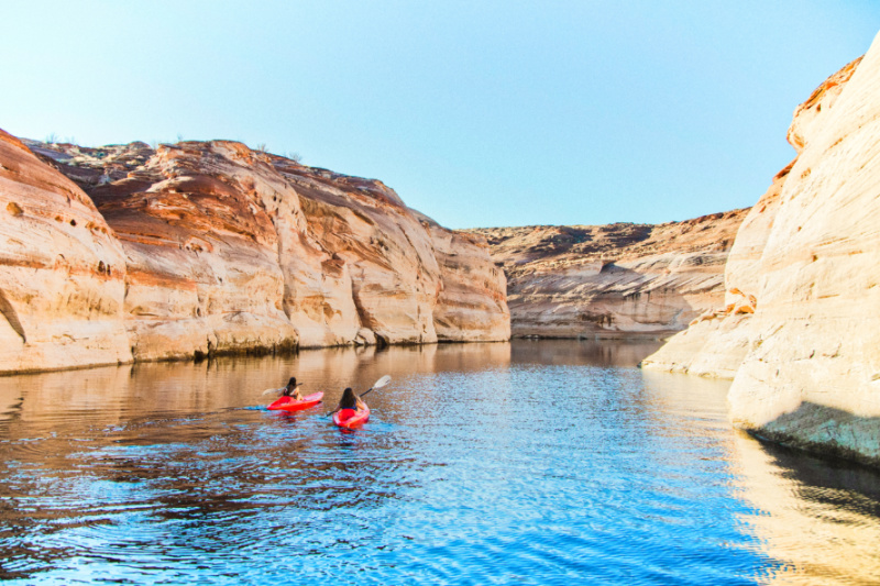 Page Lake Powell - two kayakers - courtesy of the City of Page