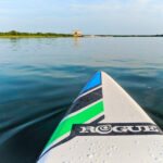 Rogue SUP Inflatable Paddle Board on the water at Fort Matanzas St Augustine 1