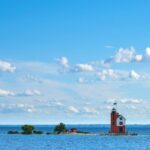 Round Island Lighthouse Mackinac Island Upper Peninsula Michigan