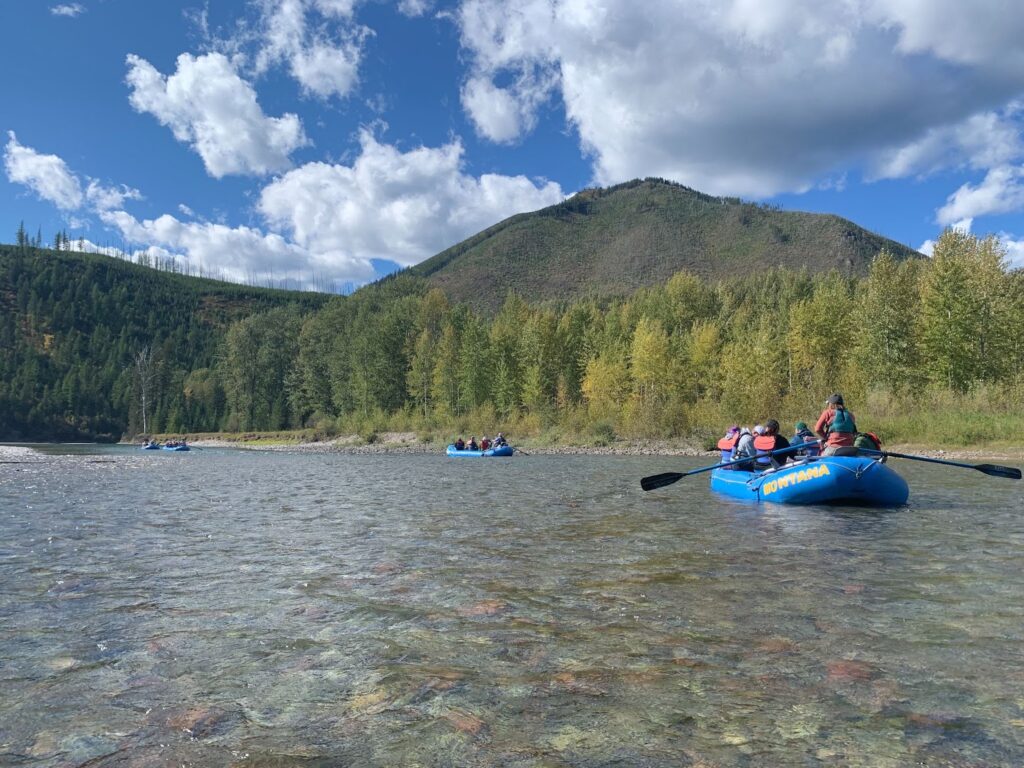 Scenic Float on the Flathead River Glacier Guides Rafting Montana 1