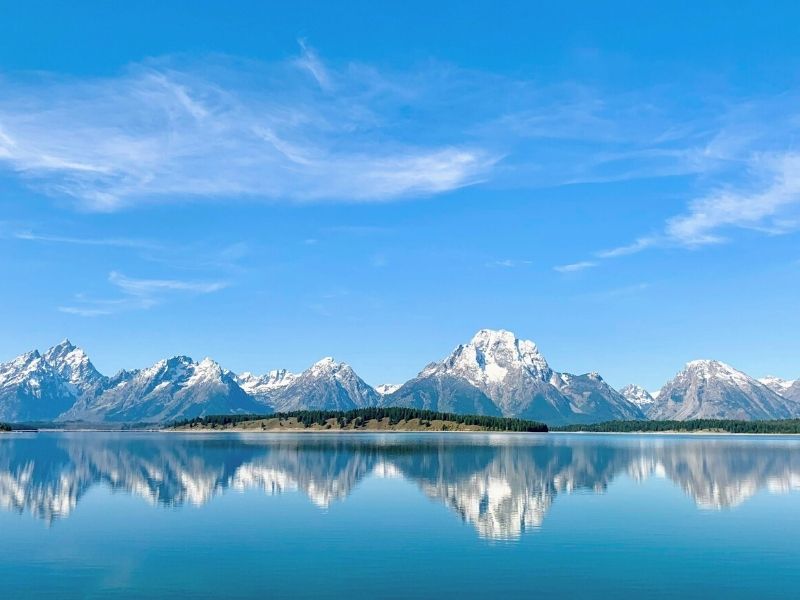 Shore of Emma Matilda Lake in Grand Teton National Park