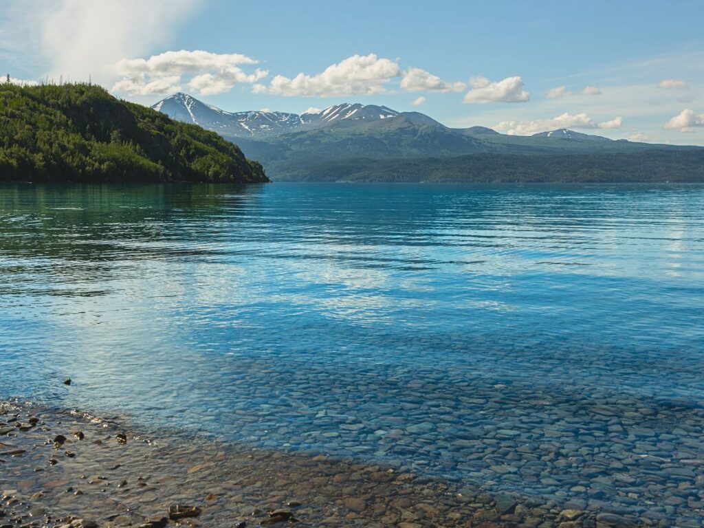 Skilak Lake on the Kenai Peninsula Alaska