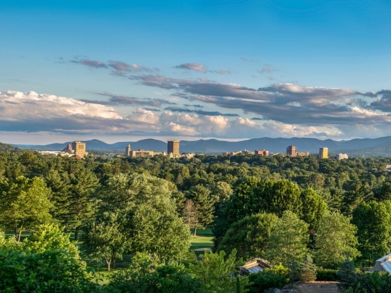 Skyline of Ashville NC