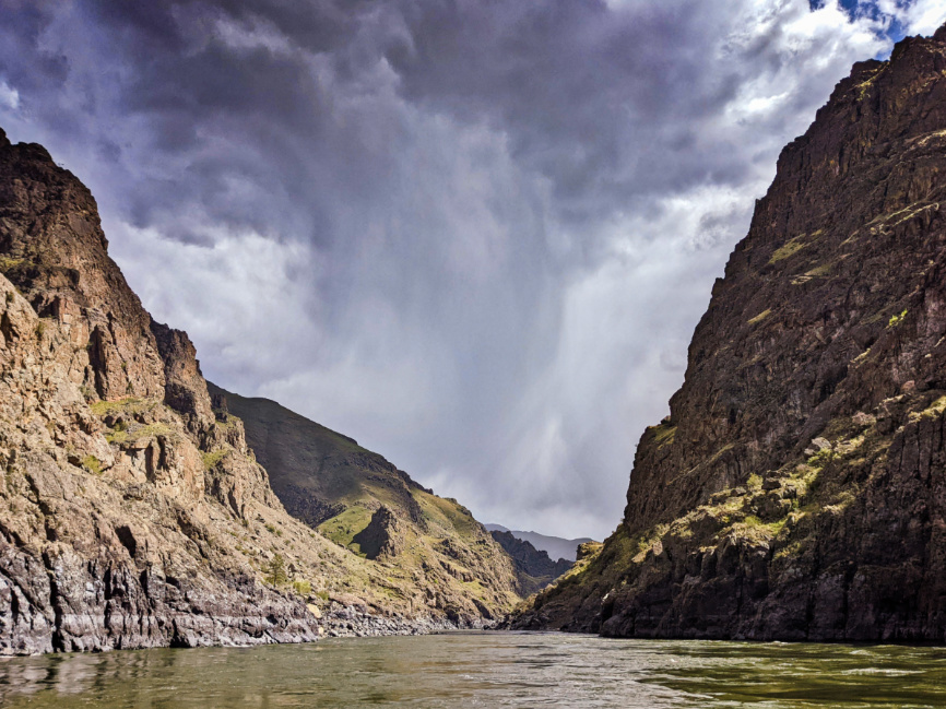 Storm over Snake River in Hells Canyon Lewiston Idaho 1