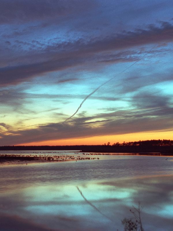 Sunset while Kayaking in the Blackwater NWR MD Chesapeake Bay