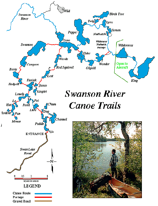 Swanson River Canoe Trail Map