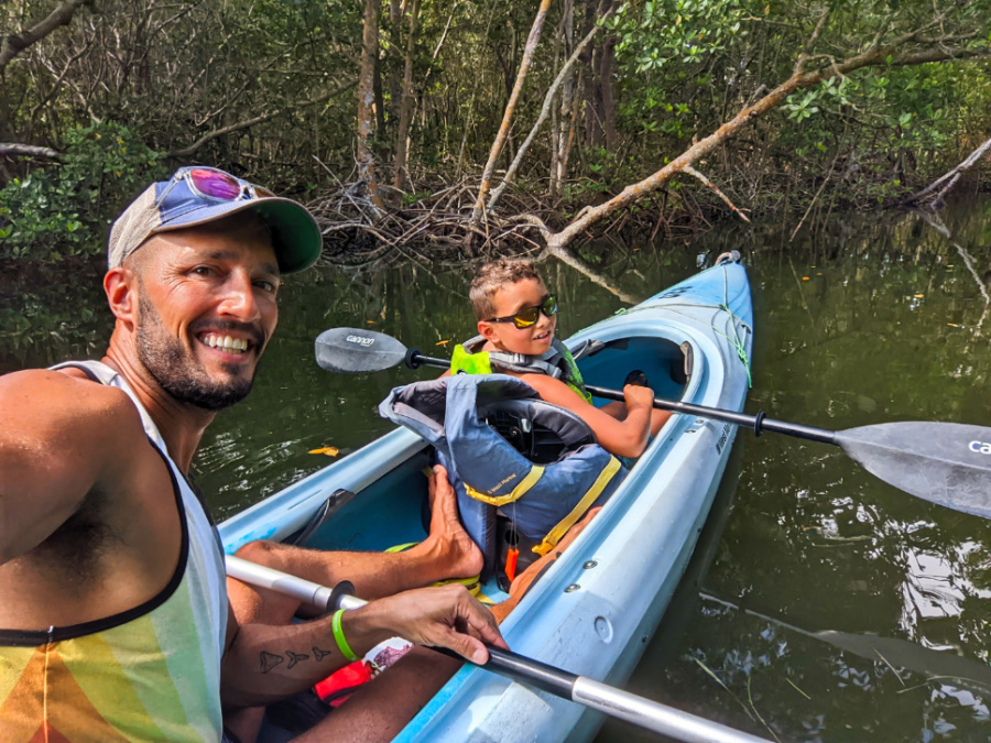 Taylor Family Kayaking Commodore Creek Kayak Trail Ding Darling Wildlife Refuge Sanibel Island Fort Myers Florida 3