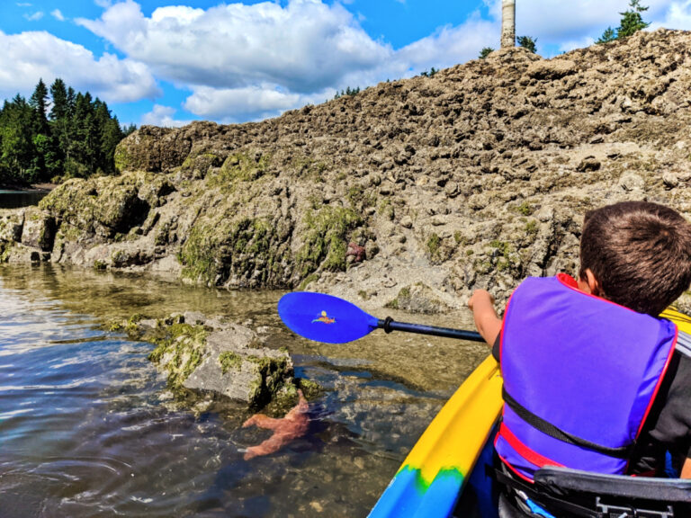 Taylor Family Kayaking at Port Ludlow Olympic Peninsula Washington 1