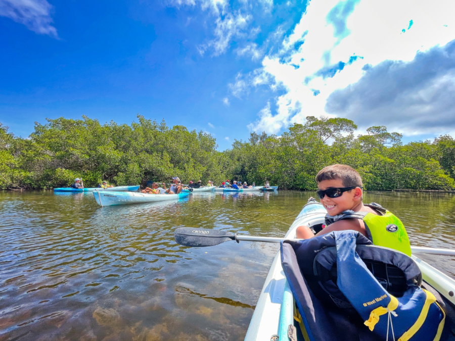 Taylor Family Kayaking with Tarpon Bay Explorers Ding Darling Wildlife Refuge Sanibel Island Fort Myers Florida 3