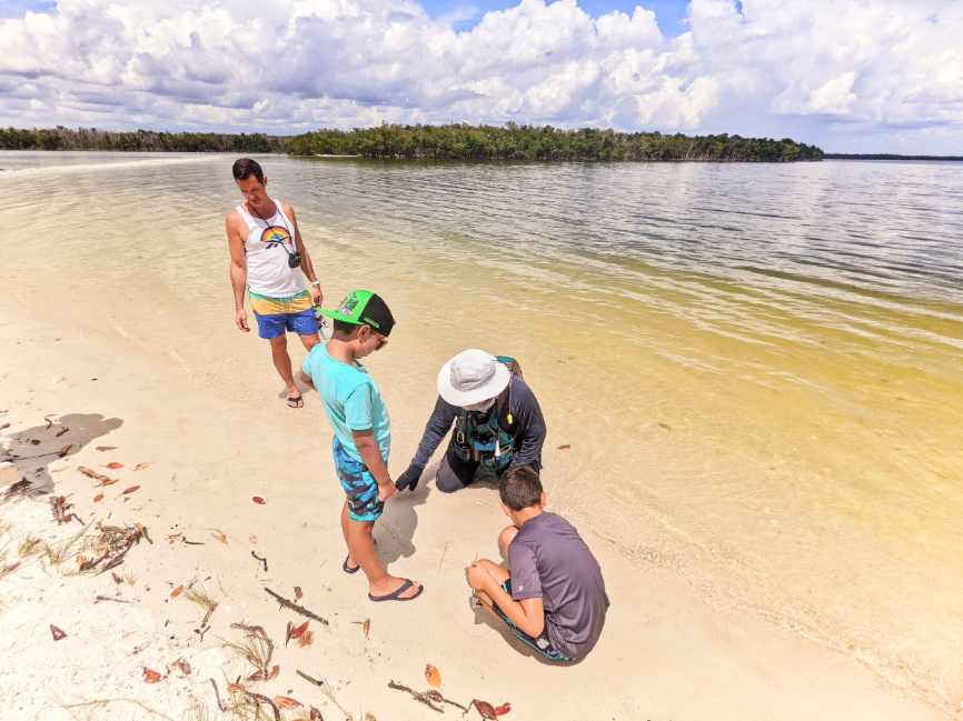 Taylor Family with Naturalist in 10 Thousand Islands Everglades National Park Florida 3