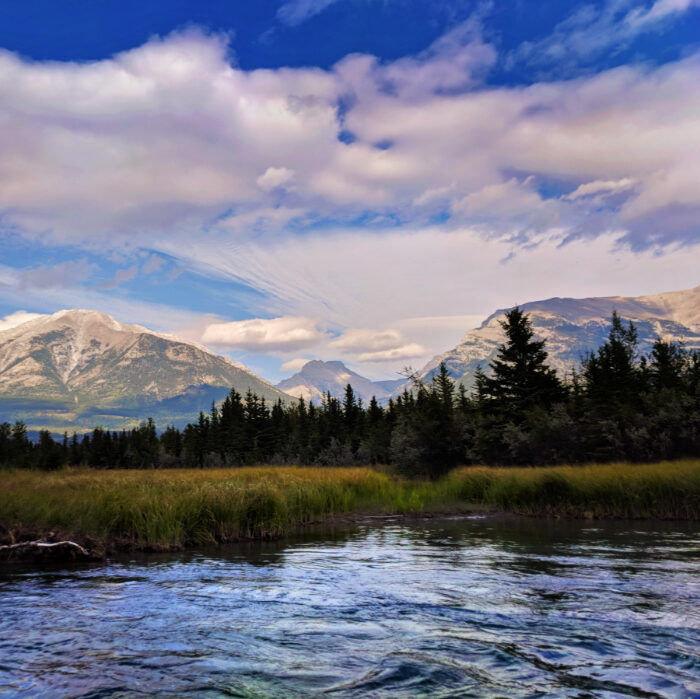 Canadian Rockies From Bow River Canmore Raft Tours Alberta 1